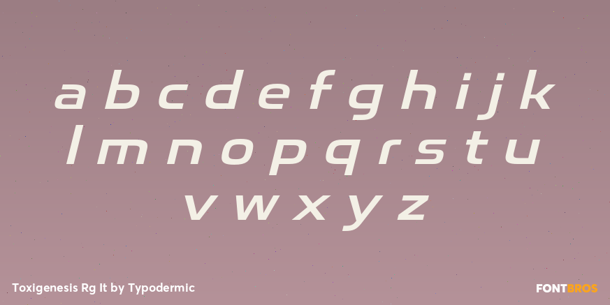 Toxigenesis Rg It Font Poster #3