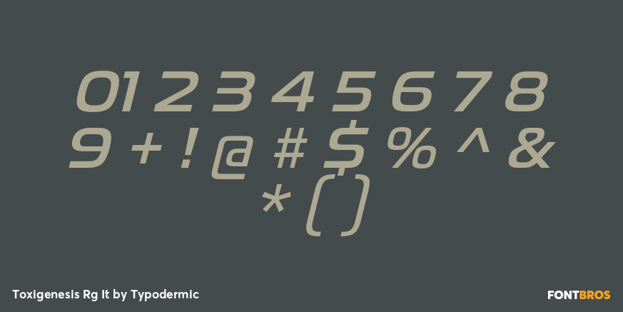 Toxigenesis Rg It Font Poster #4