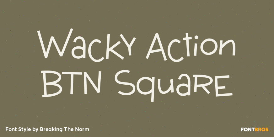 Wacky Action BTN Square Poster