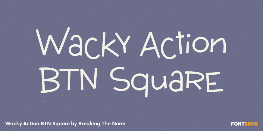 Wacky Action BTN Square Poster