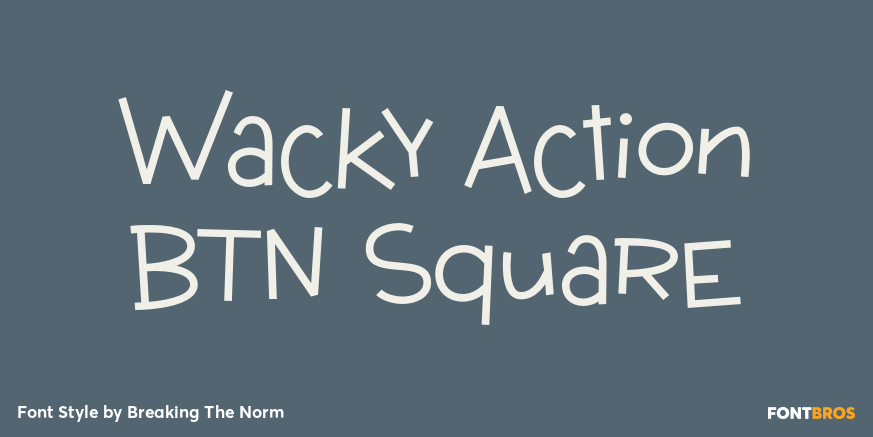Wacky Action BTN Square Poster