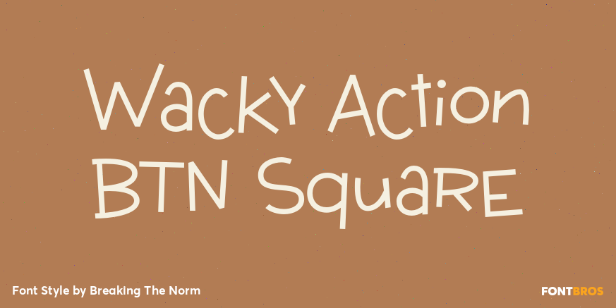 Wacky Action BTN Square Poster