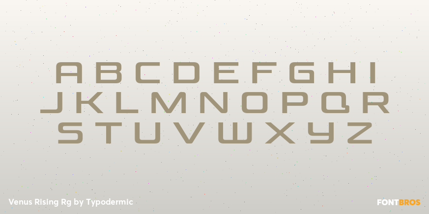 Venus Rising Rg Font Poster #3