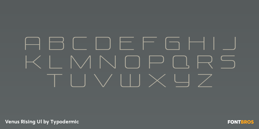 Venus Rising Ul Font Poster #2