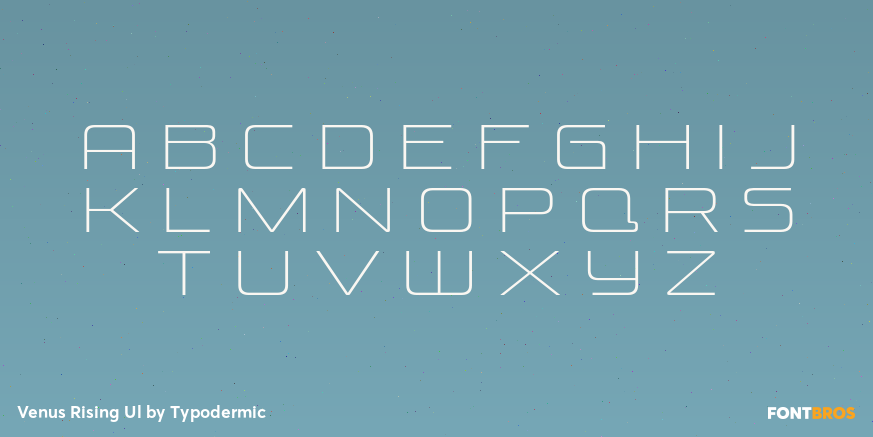 Venus Rising Ul Font Poster #3