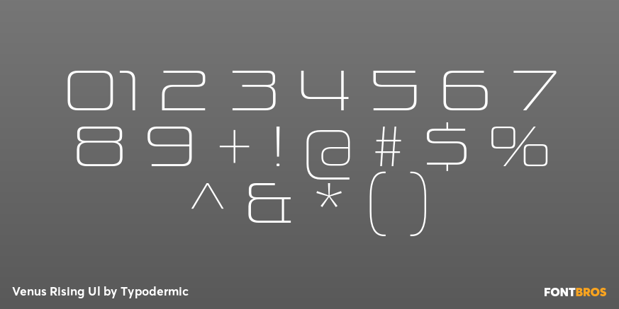 Venus Rising Ul Font Poster #4