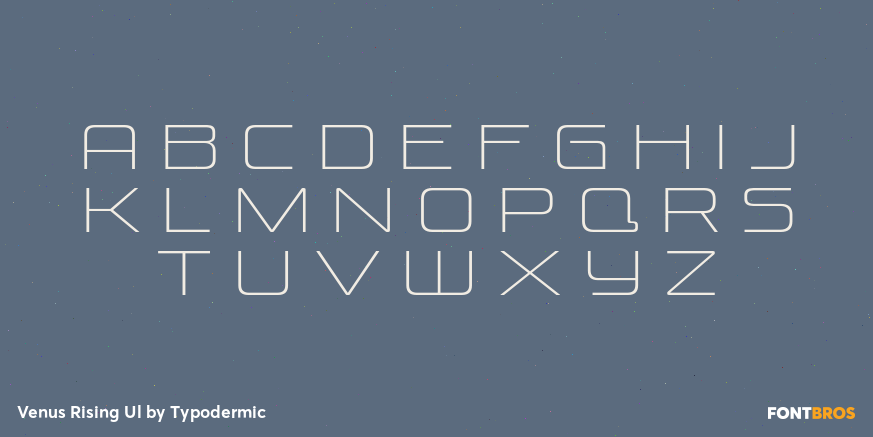 Venus Rising Ul Font Poster #1