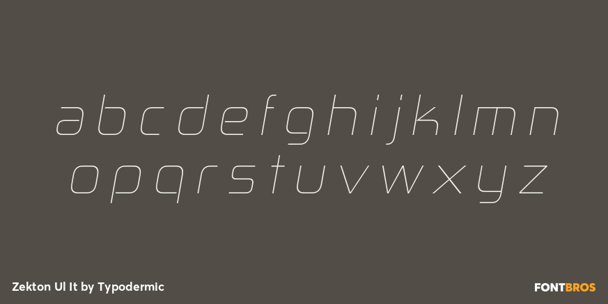 Zekton Ul It Font Poster #3