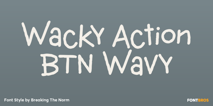 Wacky Action BTN Wavy Poster