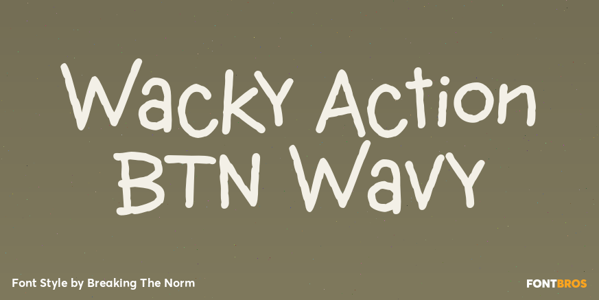 Wacky Action BTN Wavy Poster