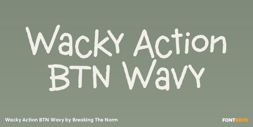 Wacky Action BTN Wavy Poster