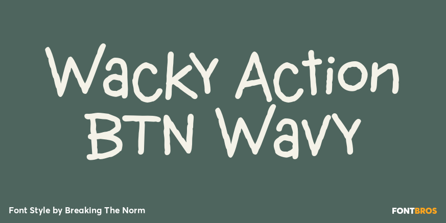 Wacky Action BTN Wavy Poster