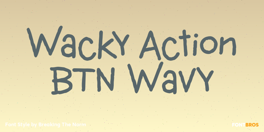 Wacky Action BTN Wavy Poster