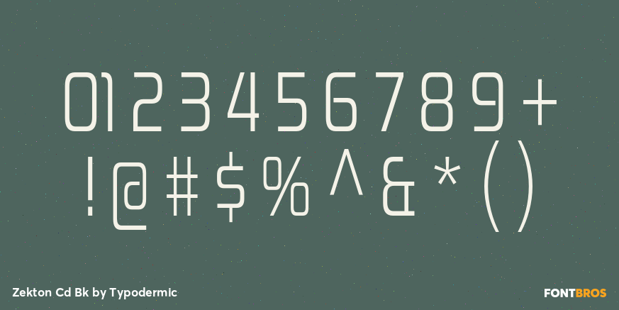 Zekton Cd Bk Font Poster #1