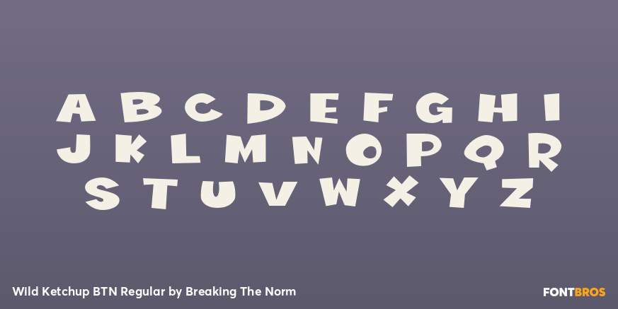 Wild Ketchup BTN Regular Font Poster #1