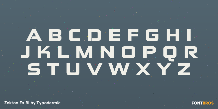 Zekton Ex Bl Font Poster #2