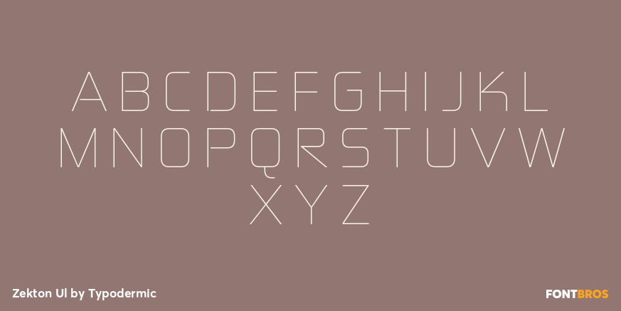 Zekton Ul Font Poster #2