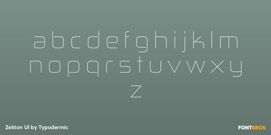 Zekton Ul Font Poster #3
