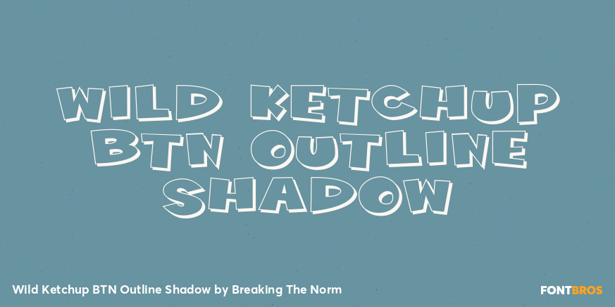Wild Ketchup BTN Outline Shadow Poster