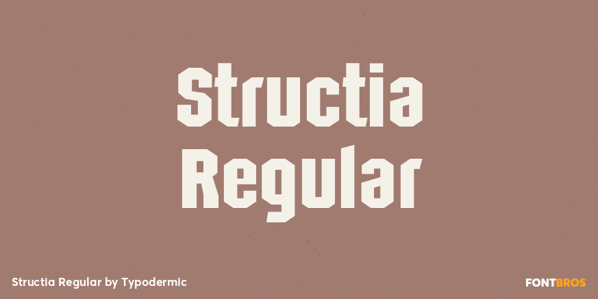 Structia Regular Font Poster #1