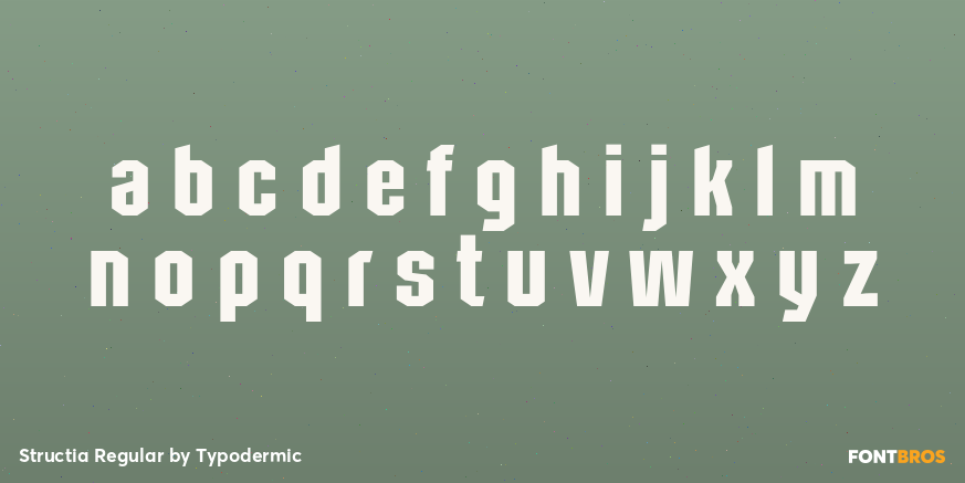 Structia Regular Font Poster #3