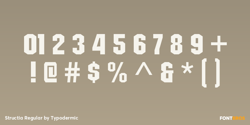 Structia Regular Font Poster #4