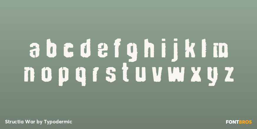 Structia War Font Poster #3