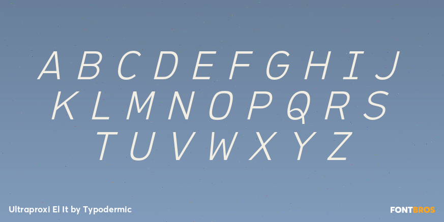 Ultraproxi El It Font Poster #1