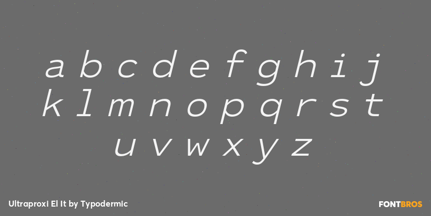 Ultraproxi El It Font Poster #1