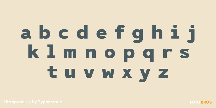 Ultraproxi Hv Font Poster #3