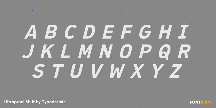 Ultraproxi Sb It Font Poster #2