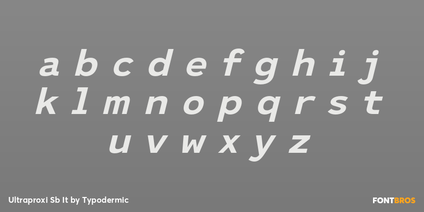 Ultraproxi Sb It Font Poster #3