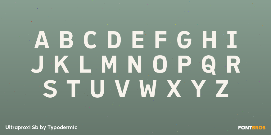 Ultraproxi Sb Font Poster #1