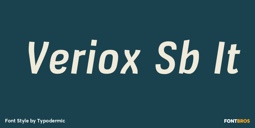 Veriox Sb It Font Poster #1