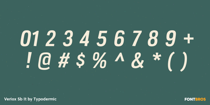 Veriox Sb It Font Poster #1