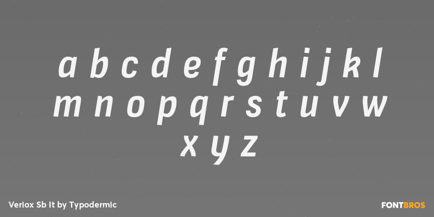 Veriox Sb It Font Poster #1