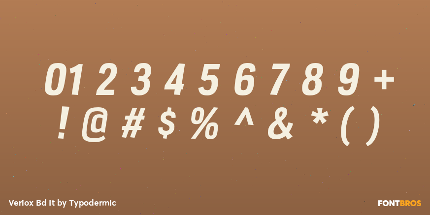 Veriox Bd It Font Poster #1