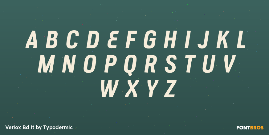 Veriox Bd It Font Poster #1