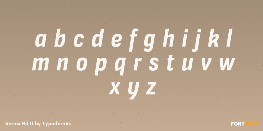 Veriox Bd It Font Poster #1