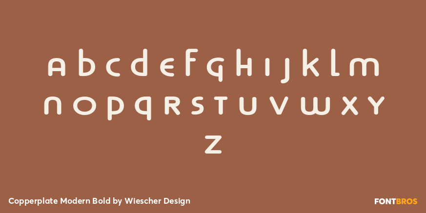 Copperplate Modern Bold Font Poster #3