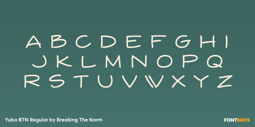 Yuba BTN Regular Font Poster #3