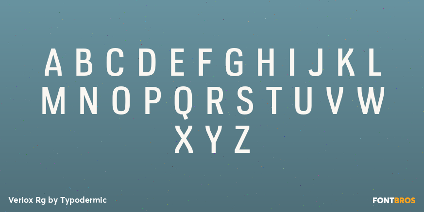 Veriox Rg Font Poster #2