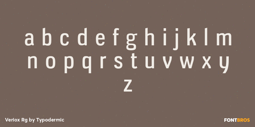 Veriox Rg Font Poster #1