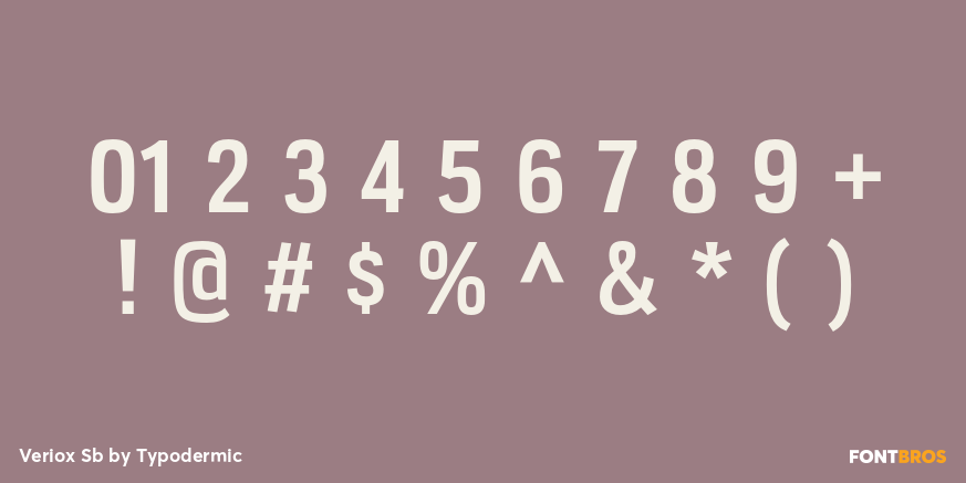 Veriox Sb Font Poster #1