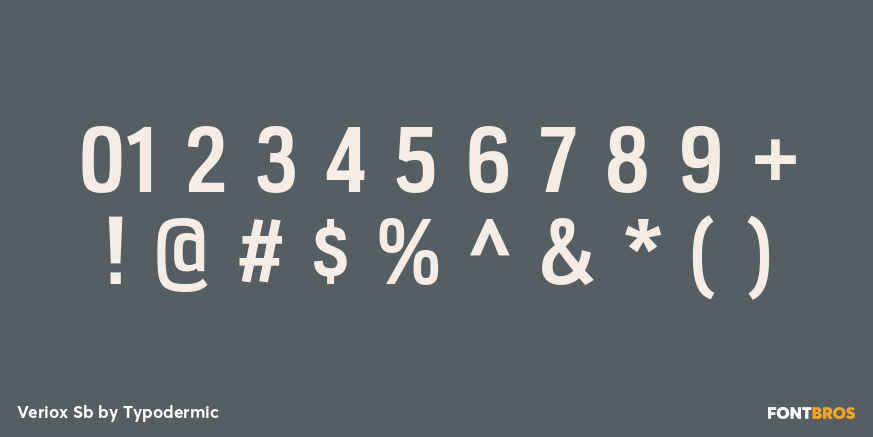 Veriox Sb Font Poster #4