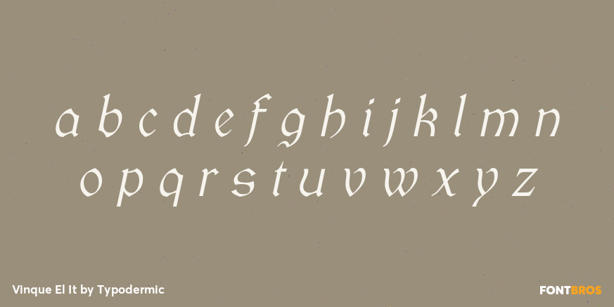 Vinque El It Font Poster #3
