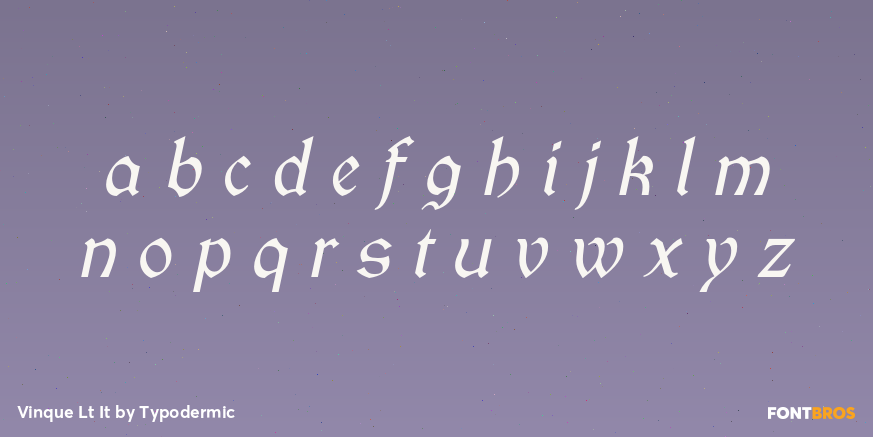 Vinque Lt It Font Poster #3