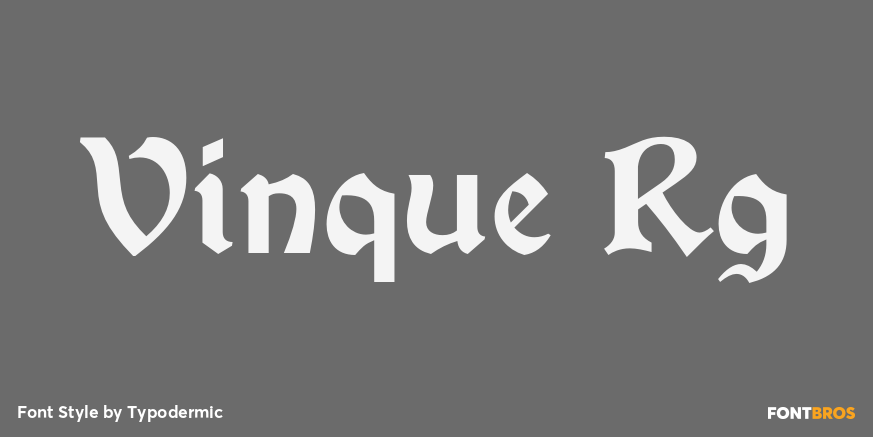 Vinque Rg Font Poster #1