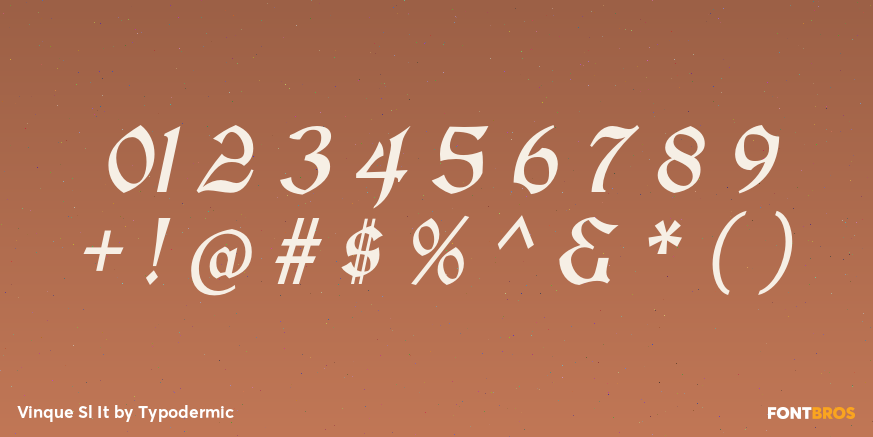 Vinque Sl It Font Poster #1