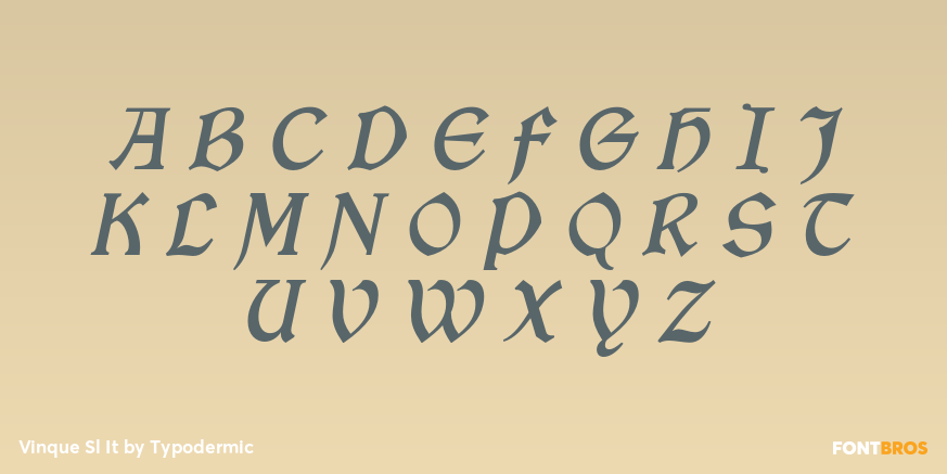 Vinque Sl It Font Poster #1